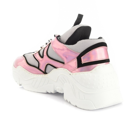 Pink neon women sneaker - Picture 4 of 6